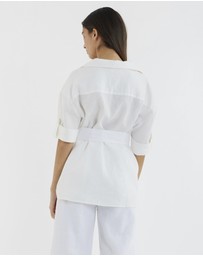Amelius - Jade Oversized Linen Shirt