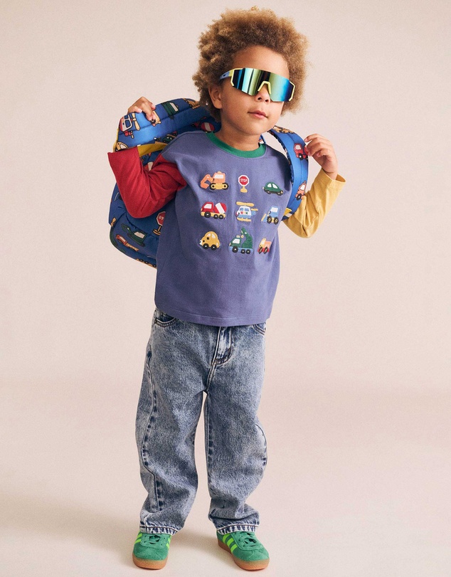 Huxbaby - Colour Block Construction Top - Babies-Kids
