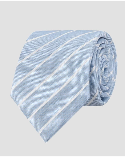 Abelard - Pale Linen Stripe Tie