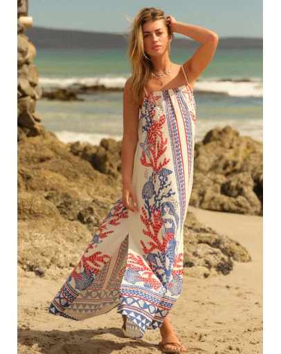 NEXT - Tie Back Maxi Dress With Linen