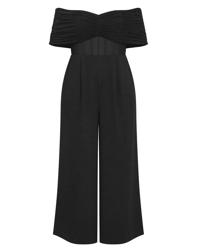 City Chic - Lana Off Shoulder Jumpsuit