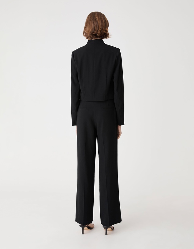 Forcast - Veronica Crop Crepe Jacket