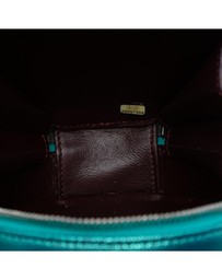 Pre-Loved by Azura Reborn - Pre-Loved Quilted Metallic Caviar Rainbow Hardware Oval Camera Bag