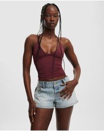 Cotton On - Micro Low Denim Shorts