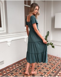 Esther & Co - Celie Dress - Deep Green