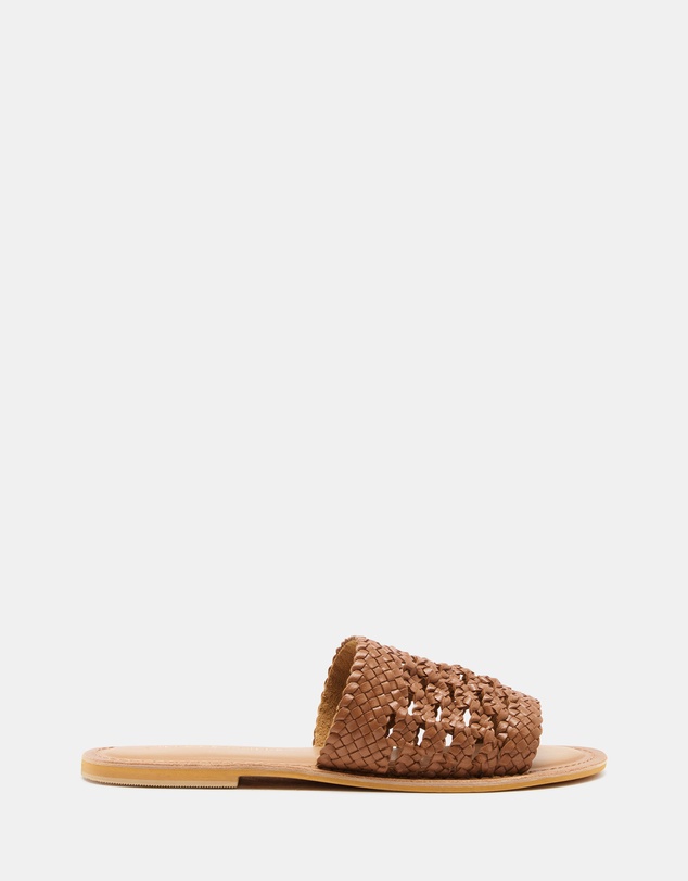 Just Because - Kannada Leather Flat Sandals