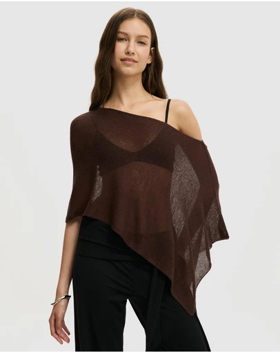 Cotton On - Sheer Knit Poncho