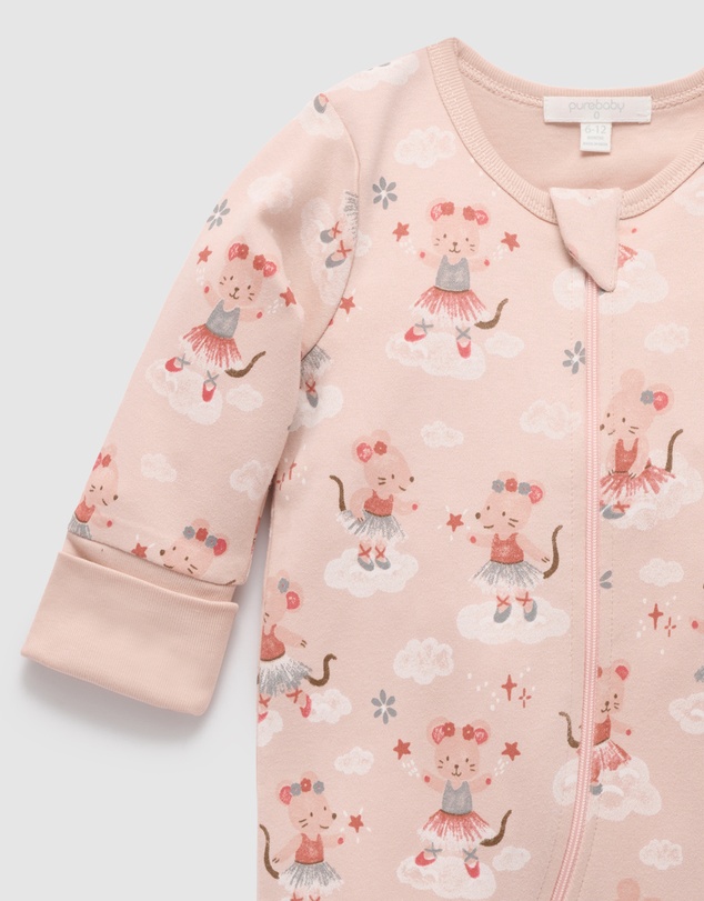 Purebaby - Thick Pyjama Sleep Growsuit -Kids-Babies