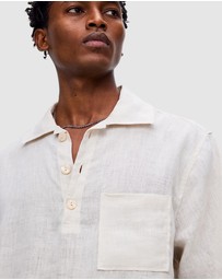 OAS Company - Beige Girona Linen Shirt