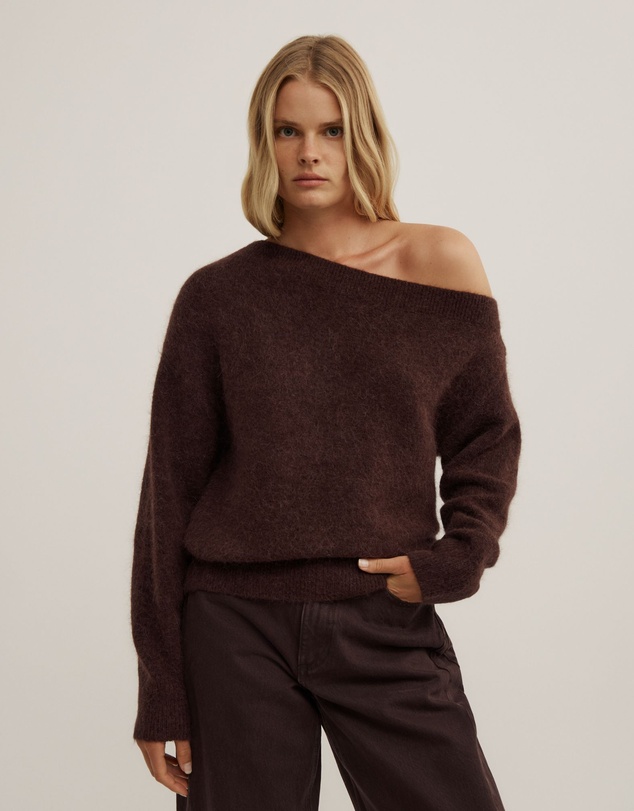 Witchery - Fluffy Asymmetric Knit