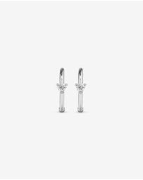 Michael Hill - Diamond Accent Sleeper Earrings in 10kt White Gold
