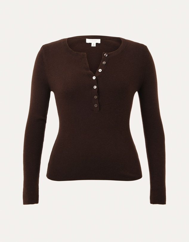 Forcast - Henley Button Up Knit