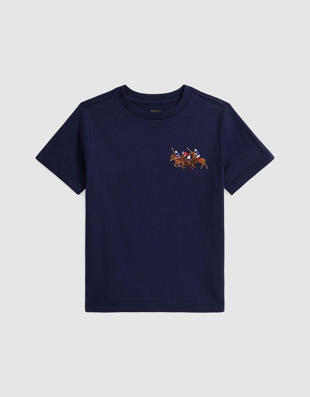 Polo Ralph Lauren - Triple-Pony Cotton Jersey Tee - Babies-Kids