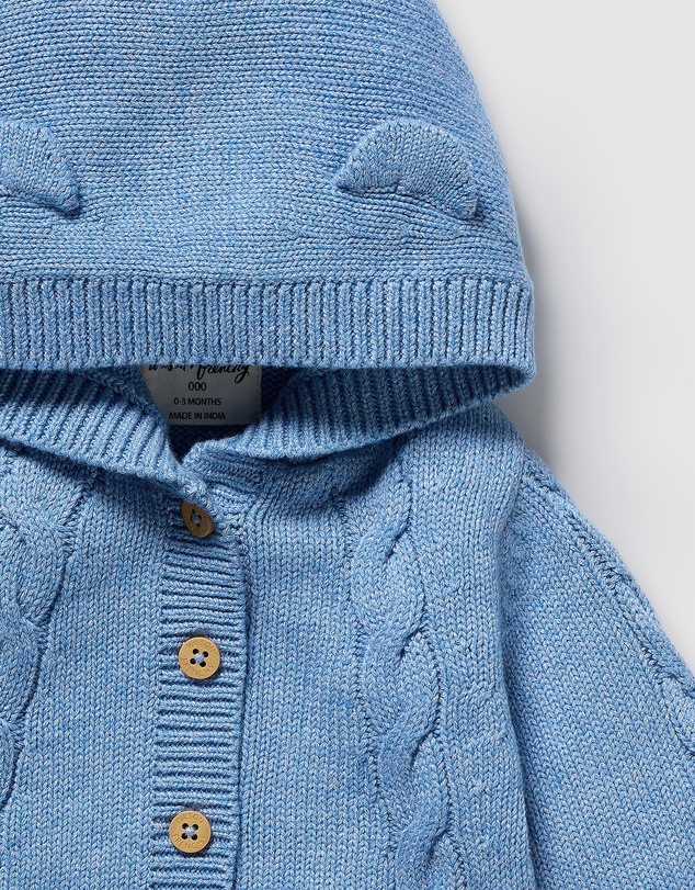 Wilson & Frenchy - Organic Knitted Cable Jacket - Babies