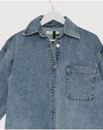 Revibe - Repaired Minima Esenciales Carmen Denim Shirt - AU 6