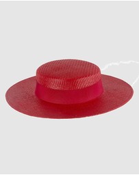 Max Alexander - Red Boater Hat