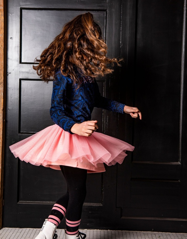 B.Nosy - Marble Print Sweatshirt - Kids-Teens