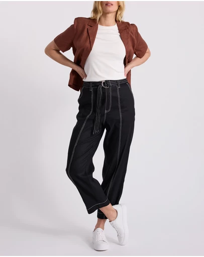 David Lawrence - Danna Linen Blend Pants
