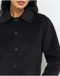 AERE - Lola Double Faced Wool Blend Coat