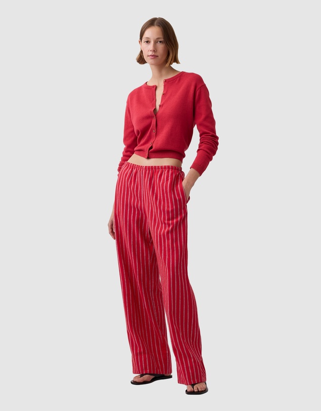 GAP - Linen Drawstring Wide Leg Pants