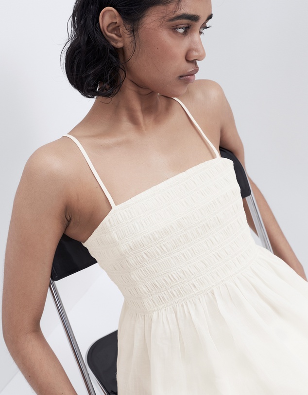 UNISON - Ramie Shirred Top