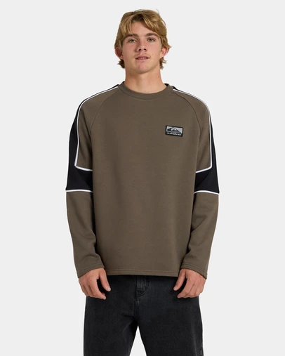 Quiksilver - Mens Lines Panel Crew Neck