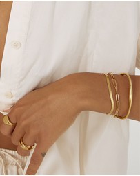 Arms Of Eve - Sylvia Gold Snake Chain Bracelet