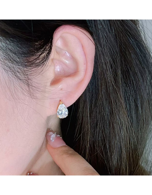 Honey and Beau - Crystal Teardrop Earrings