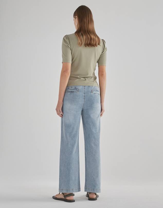 DRICOPER DENIM - Misha Sage Green Rib Top