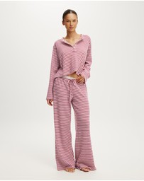Cotton On Body - Super Soft Waffle Wide Leg Pant