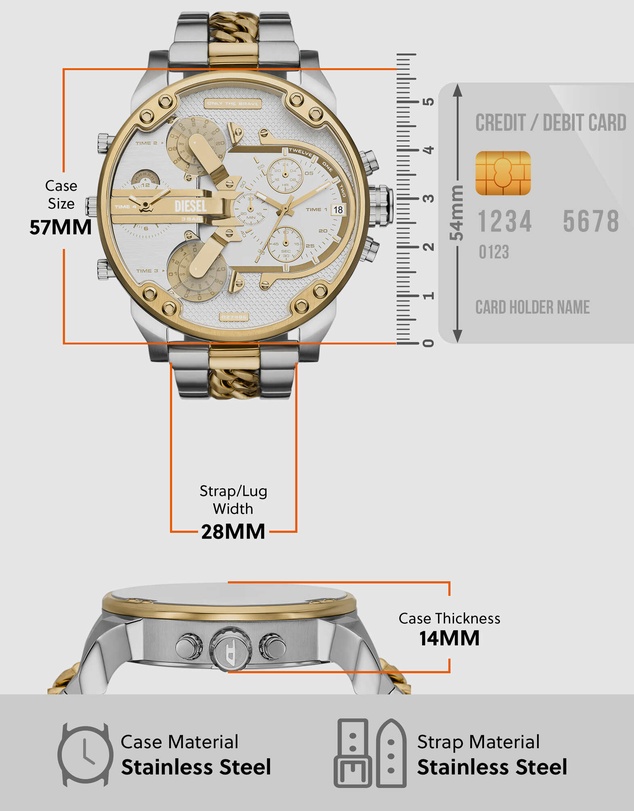 Diesel - Mr. Daddy 2 Multicolor Chronograph Watch