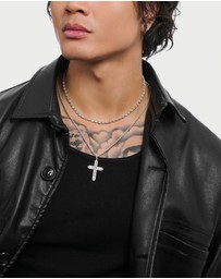THOMAS SABO - Cross pendant with white zirconia