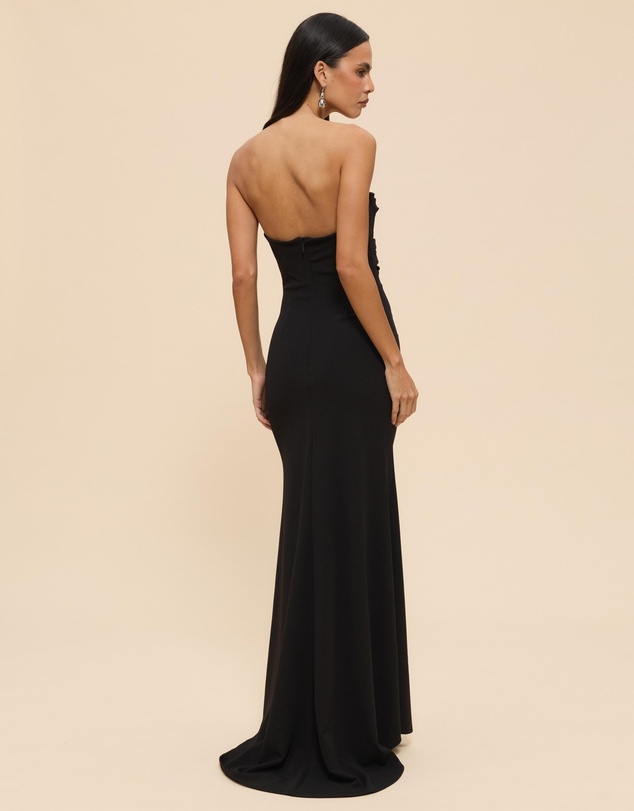 Revibe - Repaired CHANCERY Amaya Strapless Drape Gown - AU 10