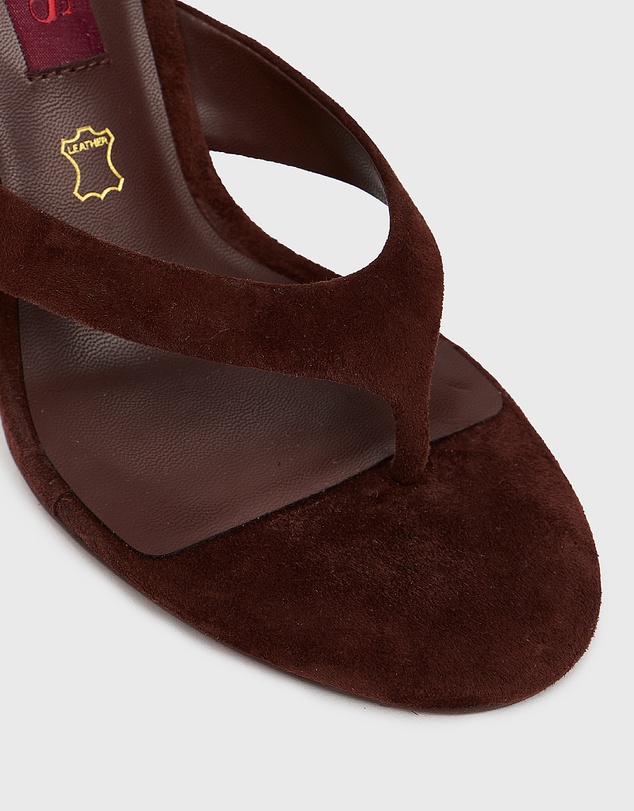 Betts - Ruby Leather Thong Mule Sandals