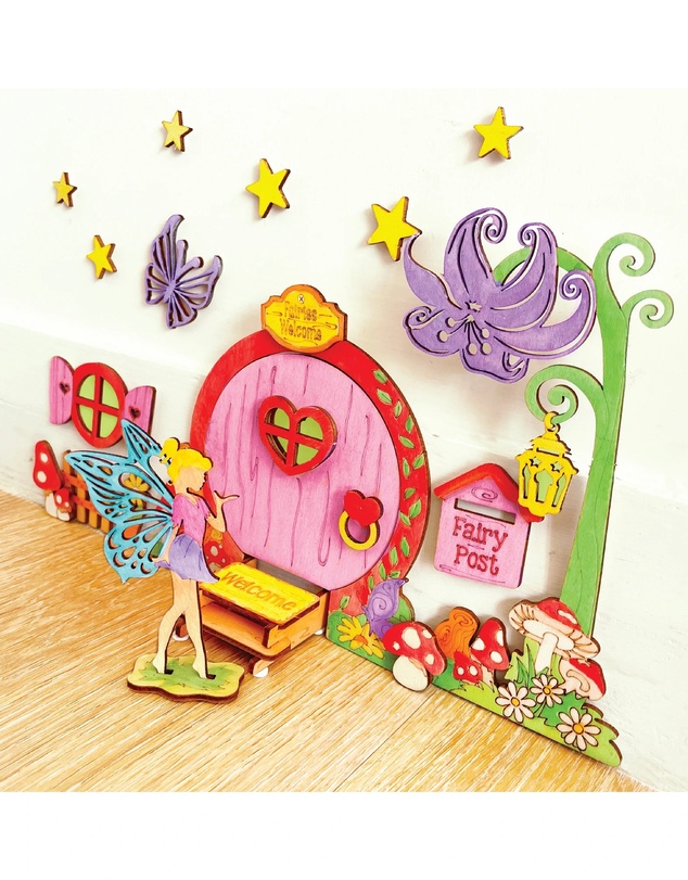 Icando - Glow in the Dark Fairy Door Art Set