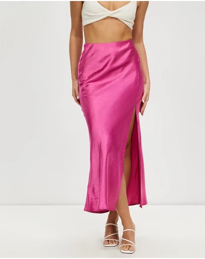 Third Form - Crush Bias Split Maxi Skirt