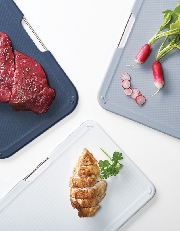 Joseph Joseph - Nest™ Boards 3-piece Chopping Board Set with Storage Stand (Regular) - Grey