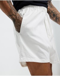 Surrounded By Ghosts - The Kyanite Denim Drawstring Shorts