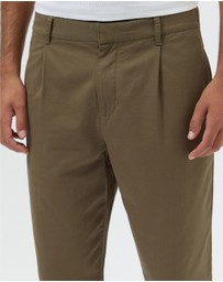 AERE - Pleated Slim Cotton Chinos