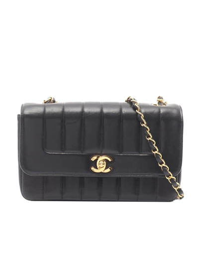 Pre-Loved by Azura Reborn - Pre-Loved CC Lambskin Line Chain Flap