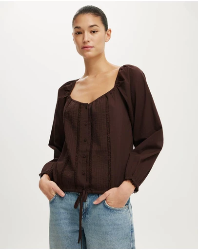 Cotton On - Goldie Long Sleeve Blouse