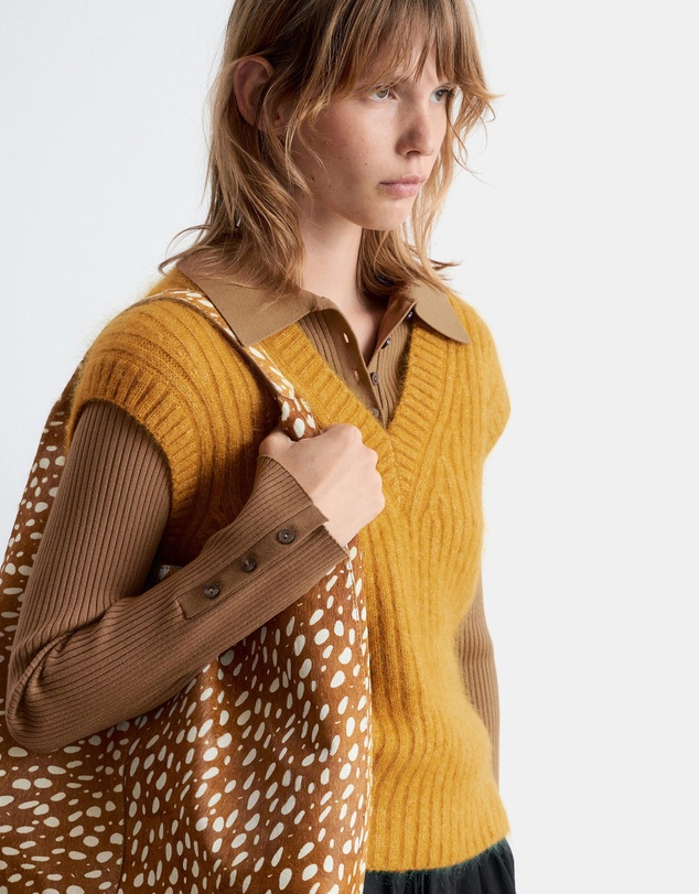 & Other Stories - Deer-Print Leather Tote