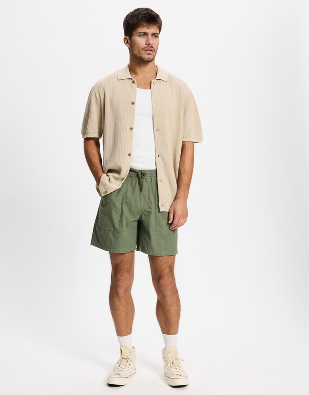 Rhythm - Textured Knit SS Shirt