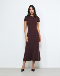 AERE - Vea Textured Knit Maxi Dress