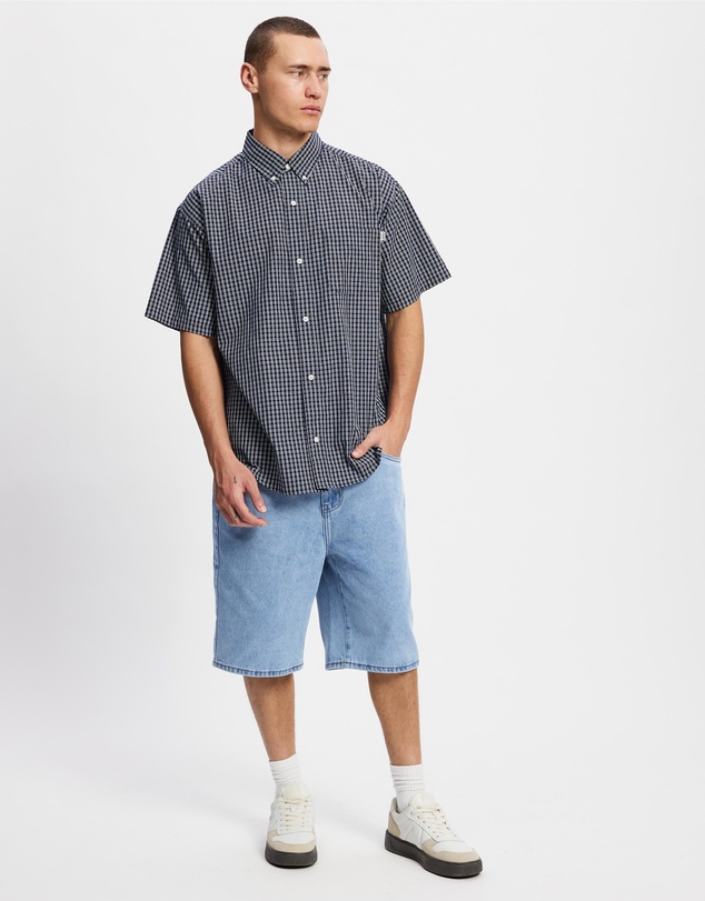 S Double - Ground Plaid SS Shirt