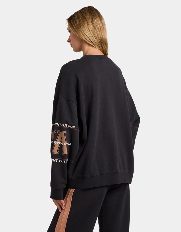 RVCA - Womens Puck It Pover Crew Neck