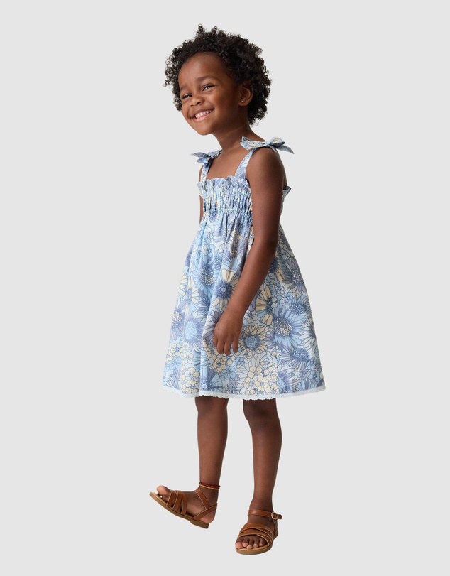 GAP - Sleeveless May Bow Strap Dress - Kids