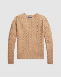 Polo Ralph Lauren - Cable Wool-Cashmere Crewneck Sweater