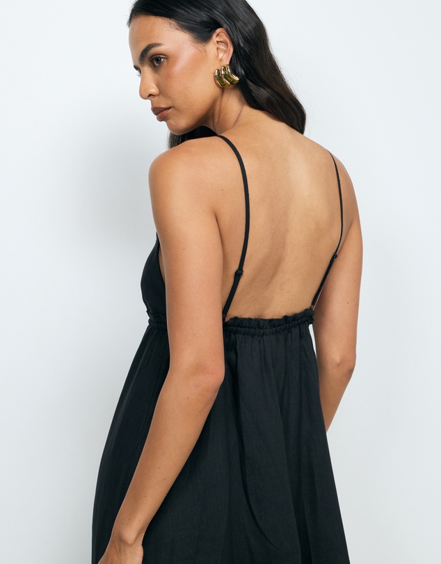 AERE - Jaylah Linen Slip Dress