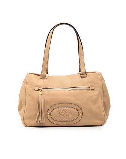 Pre-Loved by Azura Reborn - Pre-Loved Nubuck Anagram Madrid Fringe Shoulder Bag